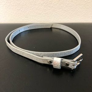Silver belt for girls.